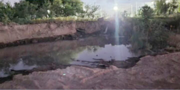 El intendente de San Martín molesto con San Luis Agua por la rotura de un caño que deja al pueblo sin agua