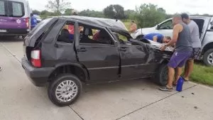 Murió una niña de dos años por las heridas en un accidente en la ruta 55 Norte