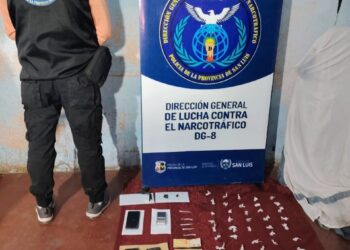 Quines: la Policía anuló un centro de venta y distribución de drogas, incautó sustancia valuada en más de 400 mil pesos y detuvo a un sujeto