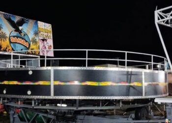 Quines: tres menores resultaron heridos tras el desperfecto de un juego en un parque de diversiones