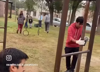 Buena Esperanza sigue creciendo. Más luminaria y el cuidado de sus plazas y espacios verdes