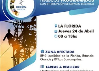 La Florida: Corte del servicio eléctrico este jueves 24 de abril.