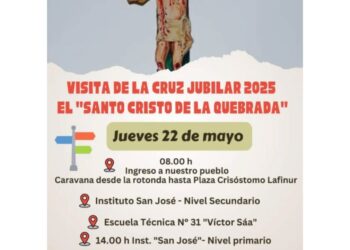 Llega el Cristo de la Quebrada a Quines