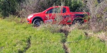 Villa de Merlo: un hombre resultó herido tras el despiste de una camioneta en la ruta provincial 5