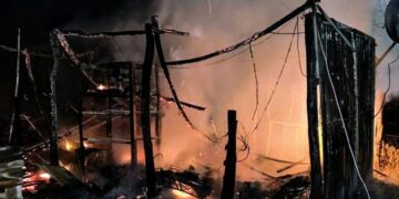 Nogolí: investigan las causas de un incendio en un inmueble deshabitado