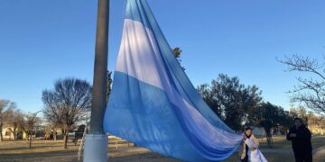 La bandera más larga flameó sobre el cielo de Buena Esperanza