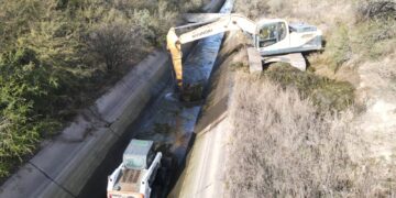 Finalizó la limpieza en el canal Paso de las Carretas