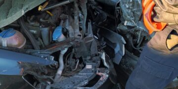 La Carolina: Accidente en Ruta Provincial N°10 dejó un menor herido y daños materiales