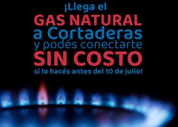 Cortaderas: Conectarse al gas «sin costo» si se hace antes del 10 de julio