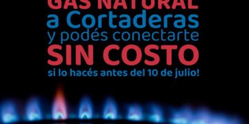 Cortaderas: Conectarse al gas «sin costo» si se hace antes del 10 de julio