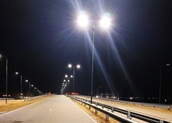 El Ente Control de Rutas mejoró la iluminación de la autopista N°55