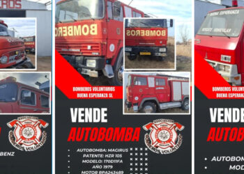 Bomberos de Buena Esperanza ponen en venta tres autobombas para superar crisis económica