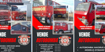 Bomberos de Buena Esperanza ponen en venta tres autobombas para superar crisis económica