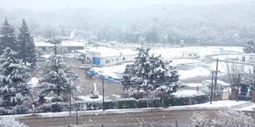 La nieve sorprendió en distintos puntos de la provincia de San Luis