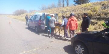 Accidente en el Valle de Pancanta: un motociclista terminó hospitalizado
