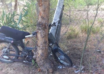 Nogolí: un joven fue hospitalizado tras accidentarse en una motocicleta