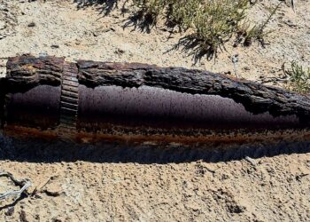 Hallan y destruyen proyectil de artillería en un campo cercano a la Ruta 146