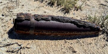 Hallan y destruyen proyectil de artillería en un campo cercano a la Ruta 146