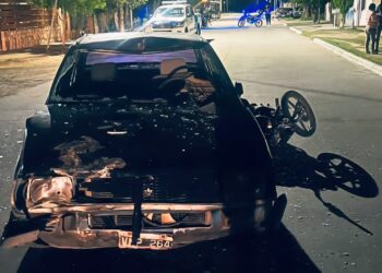 San Francisco: un hombre resultó herido tras el choque entre una motocicleta y un automóvil