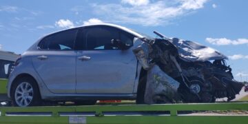 Una mujer resultó herida tras un accidente automovilístico en la Autopista de las Serranías Puntanas entre Jarilla y Alto Pencoso