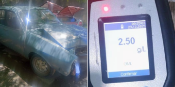 San Francisco del Monte de Oro: un hombre dio positivo en el alcotest tras protagonizar un accidente de tránsito