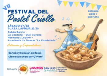 La Plaza Lafinur se prepara para una nueva edición del Festival del Pastel Criollo