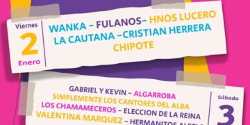 Grilla por día del 37º Festival Provincial del Artesano 2026