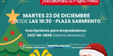 Papá Noel llega primero a Buena Esperanza