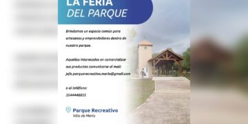 VILLA DE MERLO: Convocan a emprendedores y artesanos a sumarse a la ‘Feria del Parque’