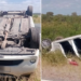 Una mujer resultó herida tras el vuelco de un automóvil en la ruta nacional 20