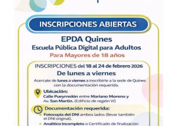 Abren inscripciones para la EPDA de Quines
