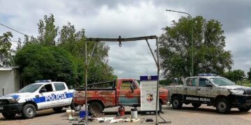 Batavia: la Policía realizó un allanamiento por una causa de abigeato y secuestró distintos elementos