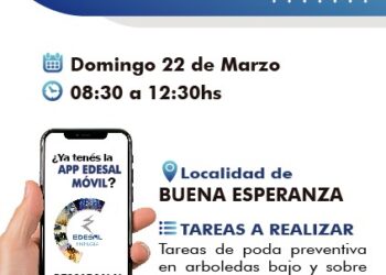 Atención Buena Esperanza. Corte programado del servicio eléctrico este domingo.