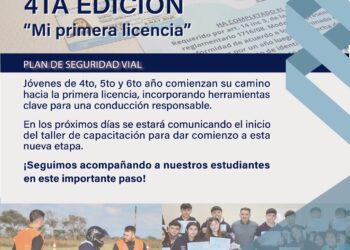 Tilisarao lanza la 4ª edición del programa “Mi Primera Licencia” para estudiantes