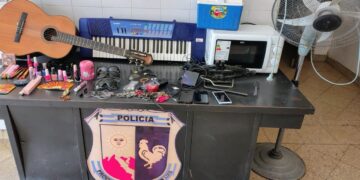Quines: la Policía realizó un allanamiento por una causa de hurto y secuestró distintos elementos