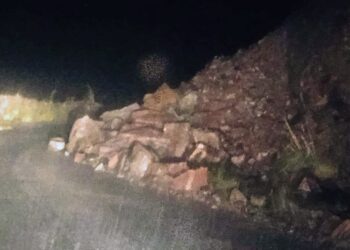Cortaron preventivamente el camino entre Nogolí y Río Grande por derrumbe en la zona serrana