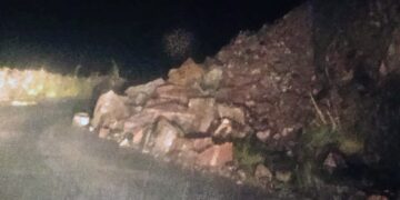 Cortaron preventivamente el camino entre Nogolí y Río Grande por derrumbe en la zona serrana