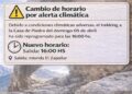 Reprograman por cuestión climatológica el trekking previsto para esta tarde en Quines