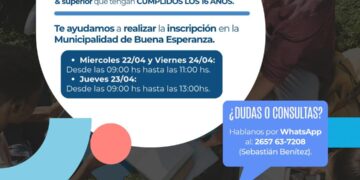 Buena Esperanza: acompañan a jóvenes en la inscripción al programa Progresar