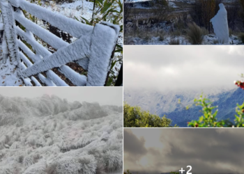 Postales de la nevada en distintos puntos de la provincia
