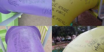 Quines: Vandalismo en juegos de la Plaza Lafinur