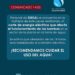 Atención Naschel, corte de agua por trabajos de Edesal que afecta el sistema de bombeo de la planta de agua