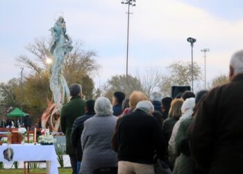 Tilisarao inauguró la Plaza Virgen del Fuego en una emotiva noche junto a toda la comunidad