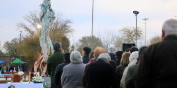 Tilisarao inauguró la Plaza Virgen del Fuego en una emotiva noche junto a toda la comunidad