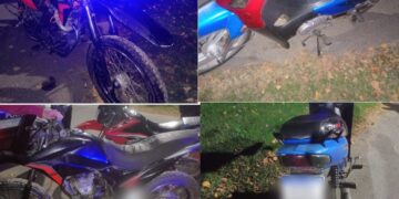 Villa de Merlo: secuestraron motocicletas durante un operativo de control vehicular