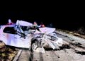 Un hombre resultó herido tras un choque entre un vehículo y un camión en la Autopista 55