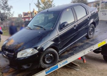 El Volcán: la Policía secuestró un automóvil vinculado a un robo ocurrido en San Luis
