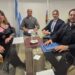 Firmaron el contrato para instalar dos cajeros automáticos en la terminal de La Toma