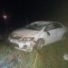 Una mujer resultó herida tras el vuelco de un automóvil en la Autopista 55