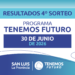 Resultados del cuarto sorteo de ‘Tenemos Futuro’